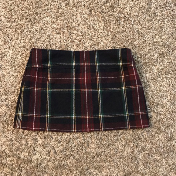 Vintage Y2K Abercrombie and Fitch wool blend plaid mini skirt - Picture 7 of 10